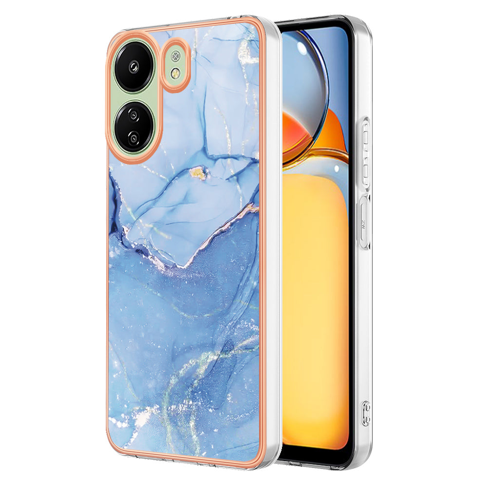 YB IMD Series-16 Style-E For Xiaomi Redmi 13C 4G / Poco C65 4G Soft TPU Case Electroplating Edge - Rose Gold YB IMD Series-16 Style-E For Xiaomi Redmi 13C 4G / Poco C65 4G Soft TPU Case Electroplating Edge - Rose Gold